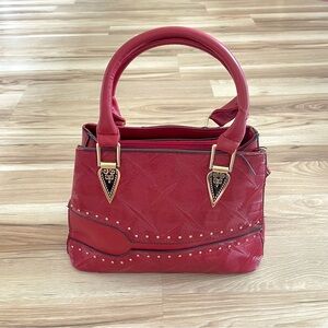 Elegant Red Shoulder Bag